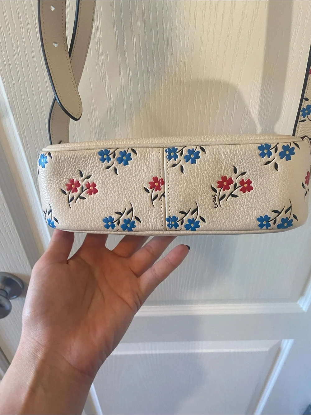 Floral Coach Crossbody Bag